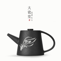 Big porcelain hall handmade tin Japanese eatlanet teapot ceramic kung fu tea set tea maker creative retro small single pot