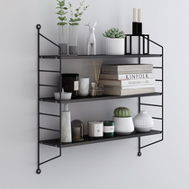Wall shelf non-perforated living room creative wall decoration wall partition wall wall hanging bookshelf