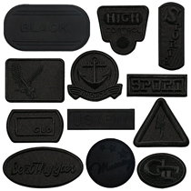 Patch patch Small incognito free hot jeans Ripped Silk pants Butt ripped Hand stitched Wild mens black