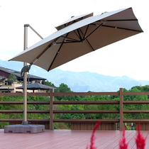 Outdoor umbrella villa courtyard Roman umbrella security guard umbrella swimming pool beach restaurant rotating big umbrella