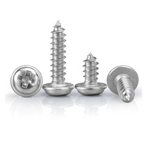 304 stainless steel cross pan head self-tapping nail with pad round head M1 4M1 7M2M2 3M2 6*4x8x14x16