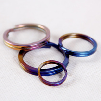 Range Rover outdoor pure titanium key ring Colorful titanium tools EDC portable hanging buckle security anti-theft pickpocket ring