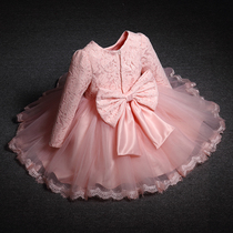 Korean girls' dress birthday high-end dress spring and autumn dress princess dress big girl wedding