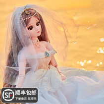 tong le Barbie wedding doll toy set girl princess oversized Collectors Edition birthday gift 60cm