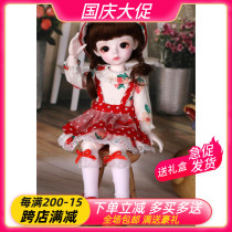 (Baby clothes) bjd baby clothes sd baby clothes Strawberry Girl dress size can be set to send headdress socks