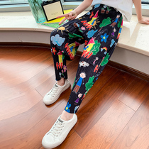 Girls  foreign style anti-mosquito pants 2021 new sports summer thin section girls casual pants summer little girl net red