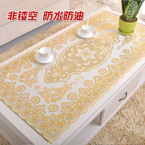 European-style bronzing tablecloth oil-proof PVC high temperature resistant anti-scalding plastic placemat rectangular waterproof coffee table mat