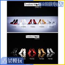 TWTOYS 1 12 soldier dolls TW09 10 round-headed pointed high heels suitable for rubber-coated womens vegetarian goods