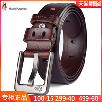 Leisure walk leather belt mens needle buckle belt Youth fashion trend first layer cowhide pants belt