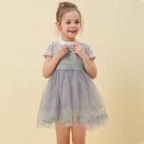 Impression childhood girl dress summer dress 2020 new super western style childrens princess skirt dress puffy yarn skirt