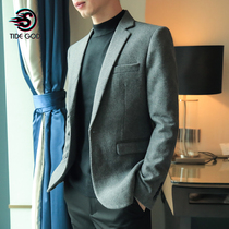 Autumn and winter wool Suits suit mens jacket Han version Trend casual Little Western suit jacket with a single piece of uppie handsome