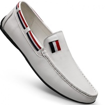 Bean Bean Shoes Man Han Edition Tide Shoes Soft Bottom Soft Face Genuine Leather Men Shoes Fall Men Casual Shoes Breathable Yellow Leather Shoes