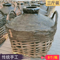  Fine antique wine basket wine bottle wax strips jar cellar liquor container old craft making wooden stopper three kilos