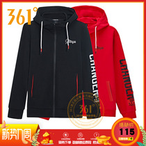 361 degrees Mens sports necropolis 2020 Spring new Lianhood Long sleeves jacket 361 Leisure blouses Mens necropolis