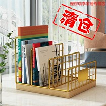 Desktop Bookshelf Small Containing Shelf Bedside Table Floating Windows Terrace Iron Art Office Documents Tidying Small Racks