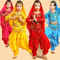 Childrens belly dance performance clothing childrens Indian dance performance girls Xinjiang childrens minority dance costumes