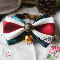 Pet bow tie anti-throw cat bell bite resistant decorations custom small and small puppies cute dog supplies Teddy collar