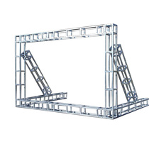  Advertising line truss tube National standard space frame background frame Small hot steel frame stage square wedding frame Gantry frame Galvanized