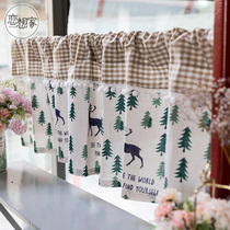 Nordic Bart partition Curtain Door Curtain Kitchen Toilet Shelter Curtain brief grid Bedroom Decorative Little Curtains Customised