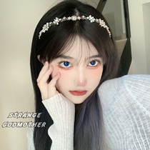 Japanese JULIPET Retro Baroque Pearl Hair Hoop French Hair Hoop Headwear Fairy Mori Super Fairy