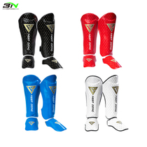 BN boxing leg guards for mens and womens sports adult Sanda Muay Thai conjoined thickened shin guards