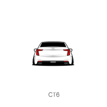 Suitable for Cadillac CT6 low-lying car scratch model stickers car friends will Personalized car stickers customized HF