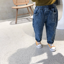 City of beauty girl baby loose radish jeans 2019 autumn new girl dress type zanha