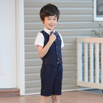 Childrens dress wedding flower boy vest suit Boy small suit Korean version of clothing primary school student June 1 performance suit summer