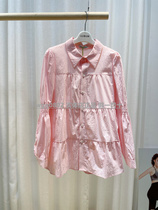 Aimei mommy 21 spring color pink cotton A version of pregnant women doll shirt