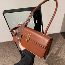 France Cone Koery genuine leather retro bag 2022 new pack of women 100 lap single shoulder axillary bag small square bag