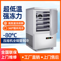 Commercial quick freezing machine frozen sea cucumber dough embryo steamed buns fried dough sticks dumplings-60 degrees low temperature quick freezing cabinet refrigerator