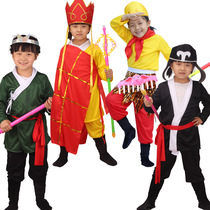 Childrens performance costumes Journey to the West clothes Tang Monk Sun Wukong Pig Bajie Monk costumes Stage performance props