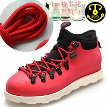 Tactical Boots Martin Boots Outdoor Climbing Shoes Basket Sneakers 4mm Nylon Large Red Round Laces Tight And Strong