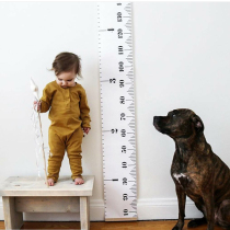 ins Nordic creative black and white height ruler hanging painting wall-mounted thickening 2 meters simple style childrens room decoration photography props