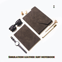 Gift grade super texture set notebook spray side same color sheep bar imitation leather detachable two-piece notebook 100GA5 notepad hand book