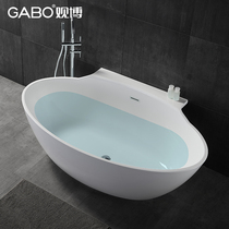 Watch blog GABO small household type home bathtub acrylic 6819 adult normal independent tub double couple 1 7m