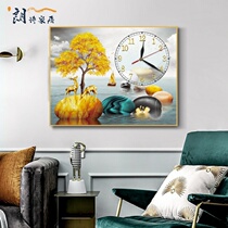 Living room meter box decorative painting with real watch cover mural restaurant 2021 new simple non-perforated electric gate