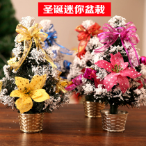 Christmas Decorations Mini Desktop Small Christmas Tree Decoration Tree Christmas Gift Flower Pot Potted Christmas Tree