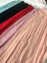 Hanfu one-piece lower skirt high waist skirt waist skirt waist womens pleated skirt daily Joker 6 meters big dress