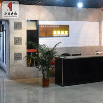 Tang language Four Gods beast Green Dragon White Tiger brick ancient building blue brick brick carving Antique relief painting Chinese shadow Wall Wall Wall brick flower