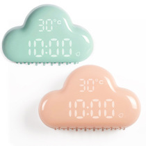 Muid Cloud Alarm Clock Second Generation Creative Intelligent Voice Control LED Charging Bedside Mute Digital Alarm Clock Factory