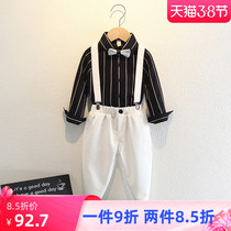 Boy suit suit Playboy wedding dress Inn Wind handsome Ocean Gas Children Host Dress Piano out of the suit