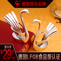 Fruit fork 304 stainless steel set creative cute European-style household fruit sign fruit plug childrens dessert small fork