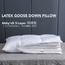 Thailand imported natural latex insert five-star hotel high and low down pillow white goose down liner memory cotton