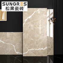 Pineco ceramic tile beige large size 800*1600 connected pattern living room whole body marble tile Big Board brick background wall