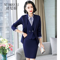 Norman Ji high-end female worker to serve fashion temperament 100 hitch a skinny suit sales career suit trend