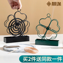 Clear Cabin Mosquito Incense Rack Mosquito Repellent Incense Box Sandalwood Mosquito Incense Stove Fire Resistant Hanging Iron Art Bracket Creative Mosquito Incense Tray Tothezer