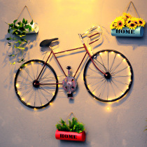 Industrial wind iron bicycle Wall Wall metal wall decoration shop shop shop net cafe creative decoration pendant on the wall