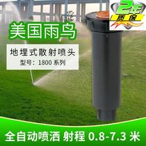 Original imported American Rainbird buried scattering rotary nozzle 1800 3500 5000 lawn garden sprinkler irrigation