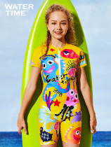 WaterTime childrens swimsuit girl one-piece swimming suit